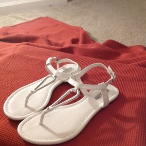 White BCBG Sandal